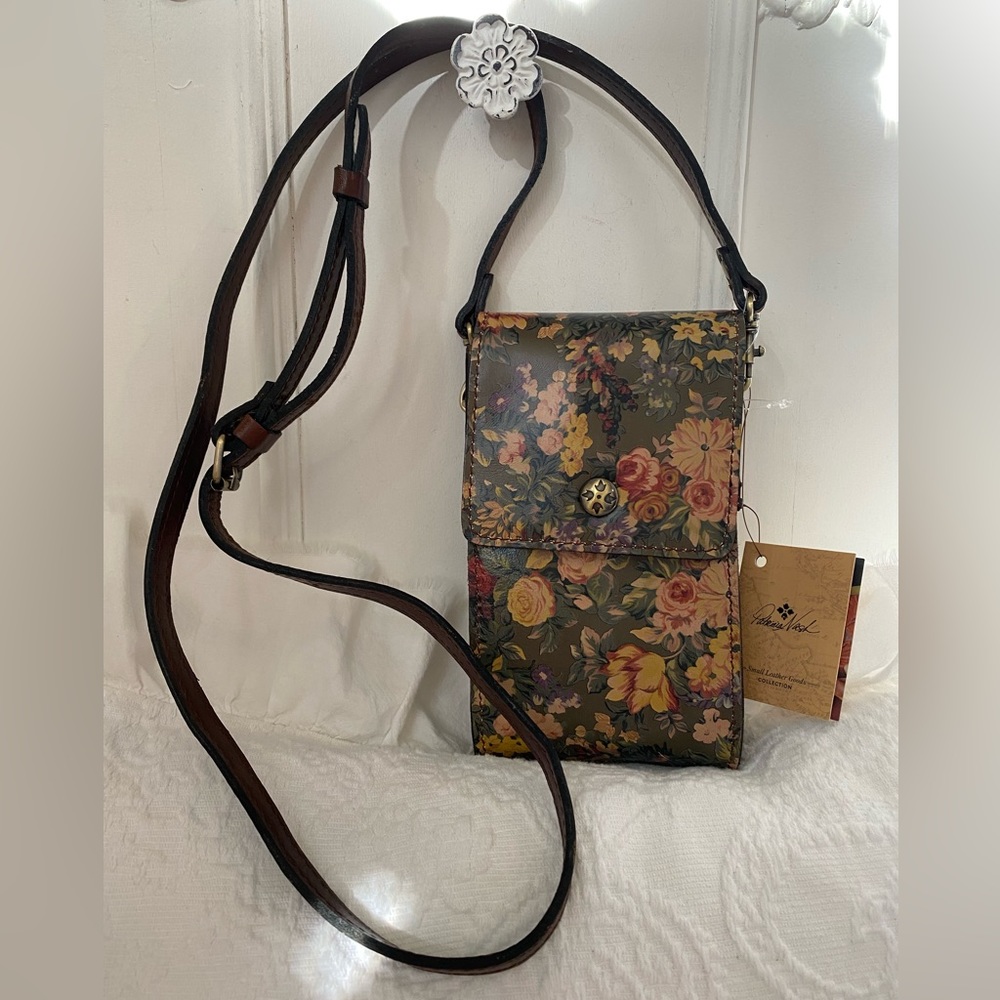 Patricia Nash * Rivalta * Floral Leather c/b • NWT! - Picture 1 of 8